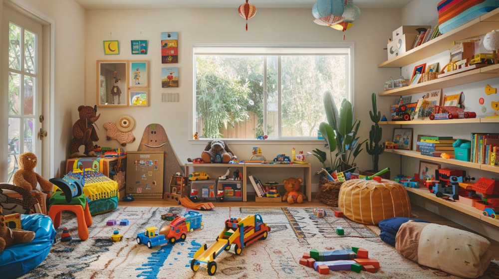 How to declutter toys in your children's playroom